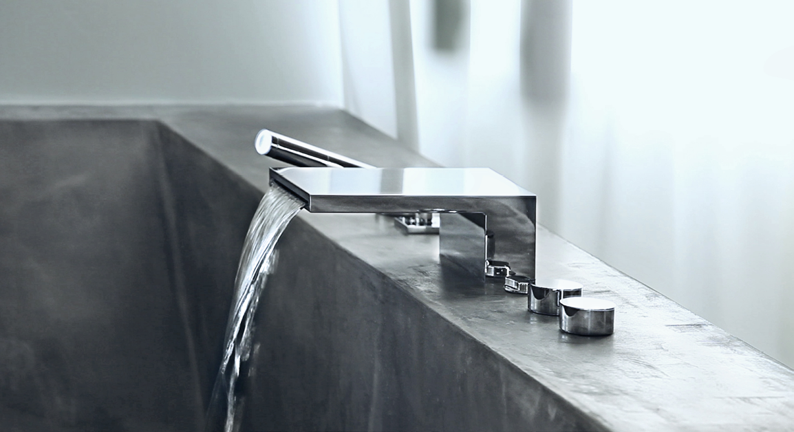 Marble bathroom with freestanding tub